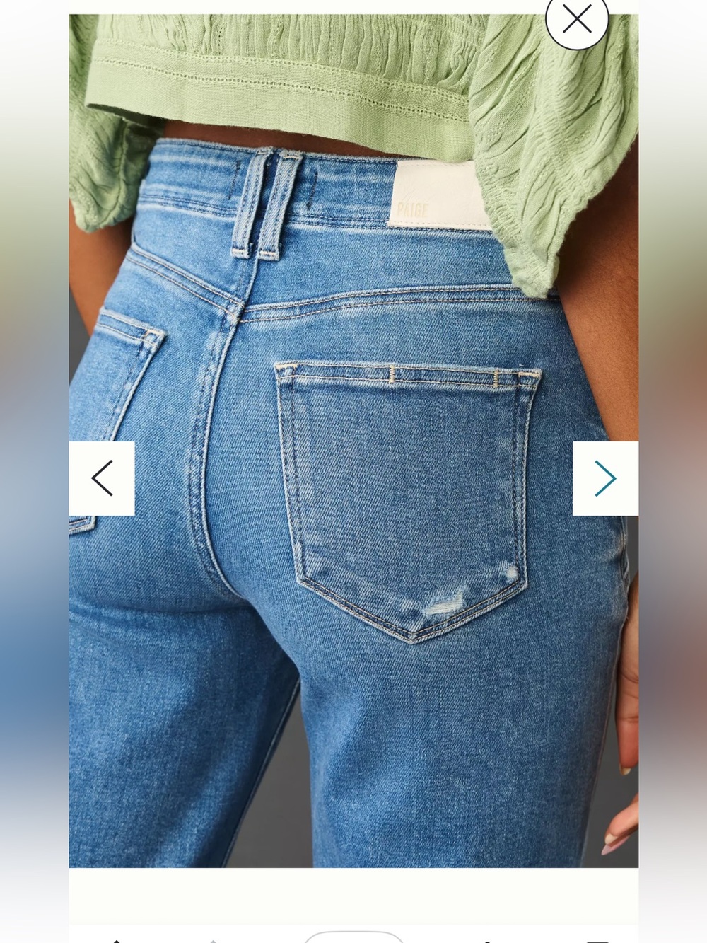 NWOT PAIGE Anessa High-Rise Wide-Leg Crop Jeans - Picture 7 of 13